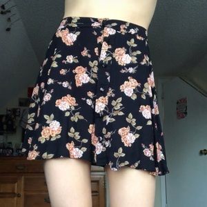 Brandy Melville Floral Skirt